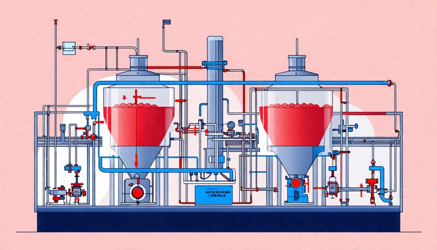 Visualization of a THCA gummy production facility showcasing how plumbing systems are integrated