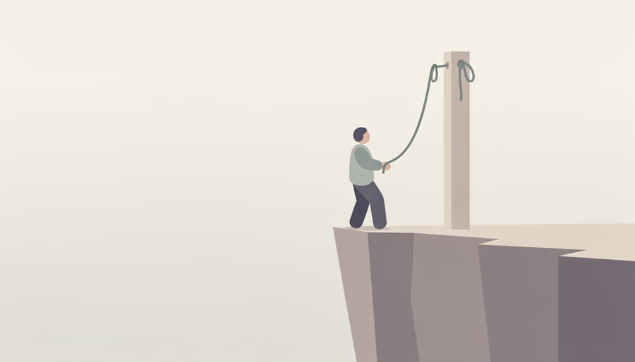 Person pausing during a DIY plumbing repair while considering calling for help